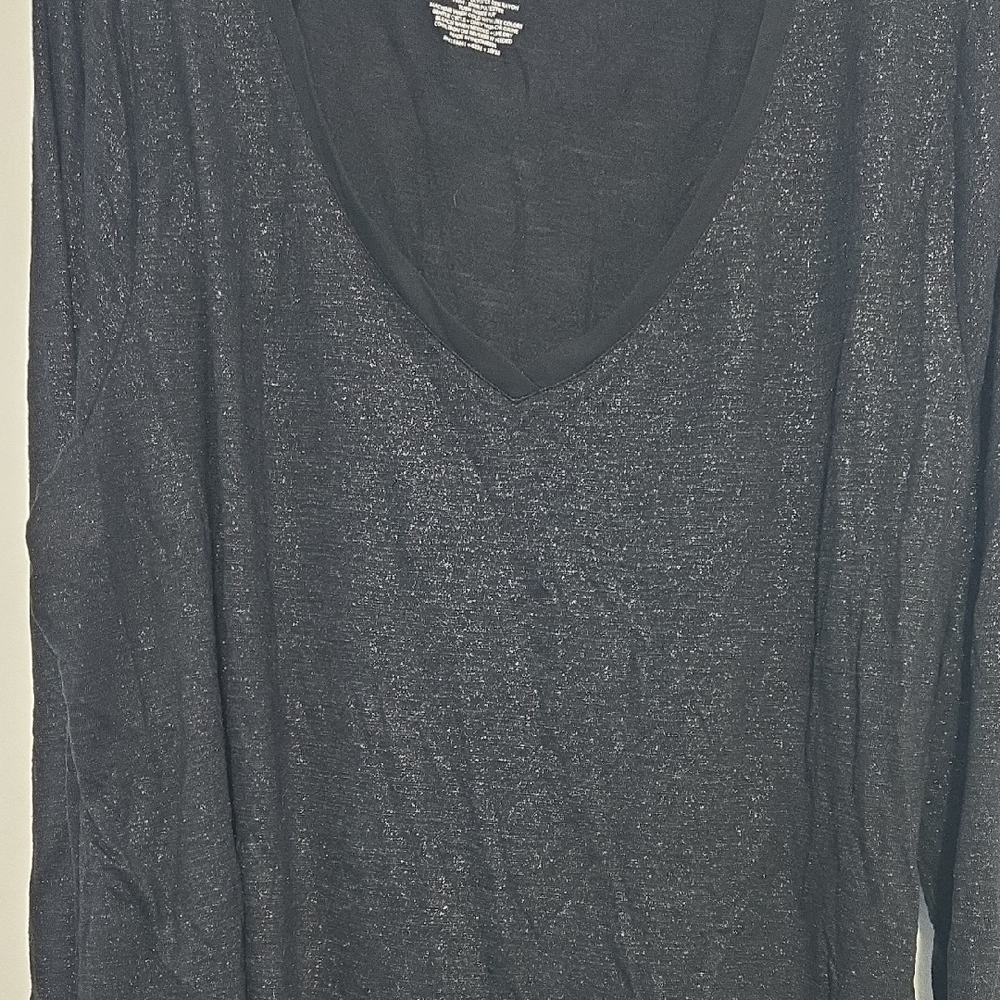 Lane Bryant Black Long‎ Sleeve Blouse - Picture 2 of 6